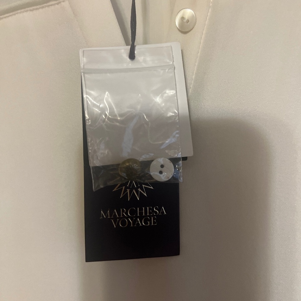 Marchesa Voyage White Embellished Dress (Never Worn With Tags)